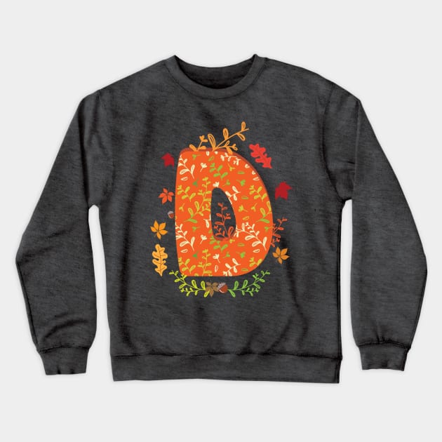 D Autumn monogram Crewneck Sweatshirt by emma17